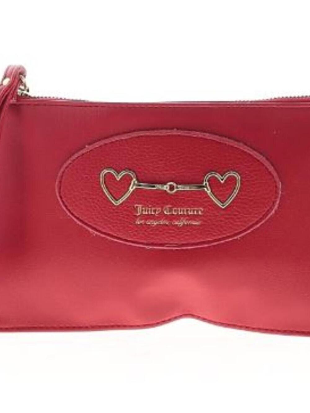 Juicy Couture Red Wristlet Clutch Zip Pouch
